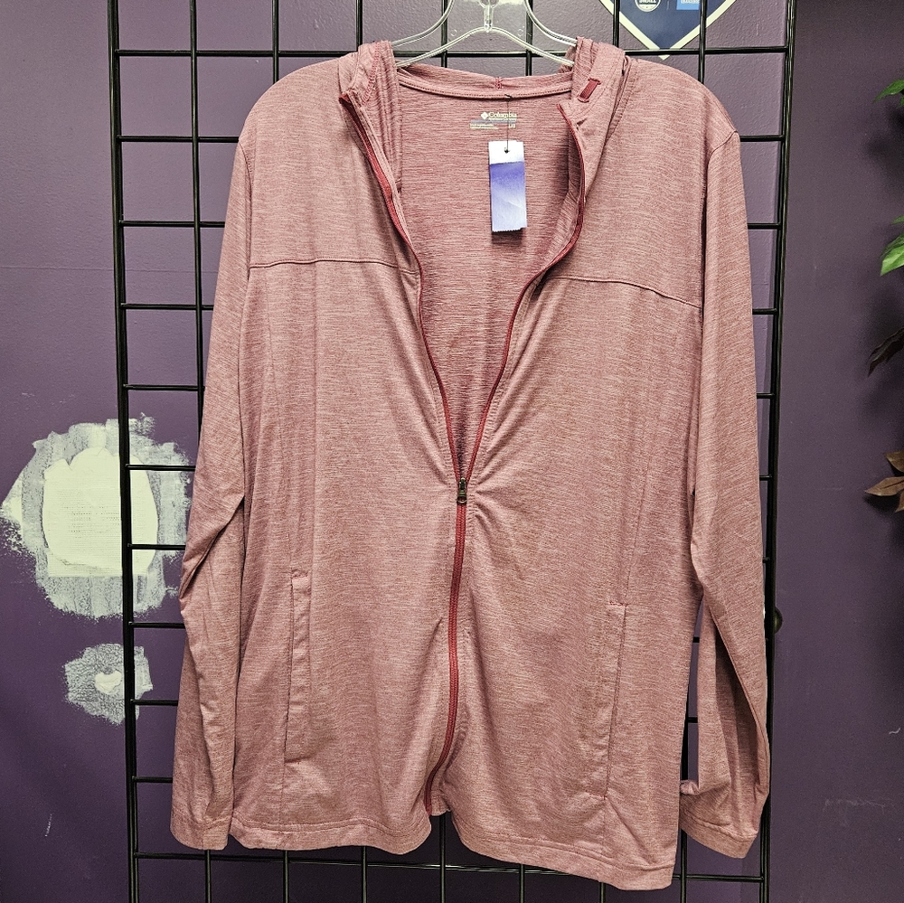 💙 womens zip up Columbia pink L